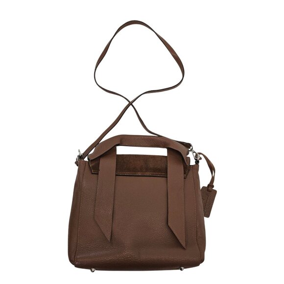 Persaman New York Pebble Leather & Suede Convertible Crossbody Handbag - Picture 2 of 10